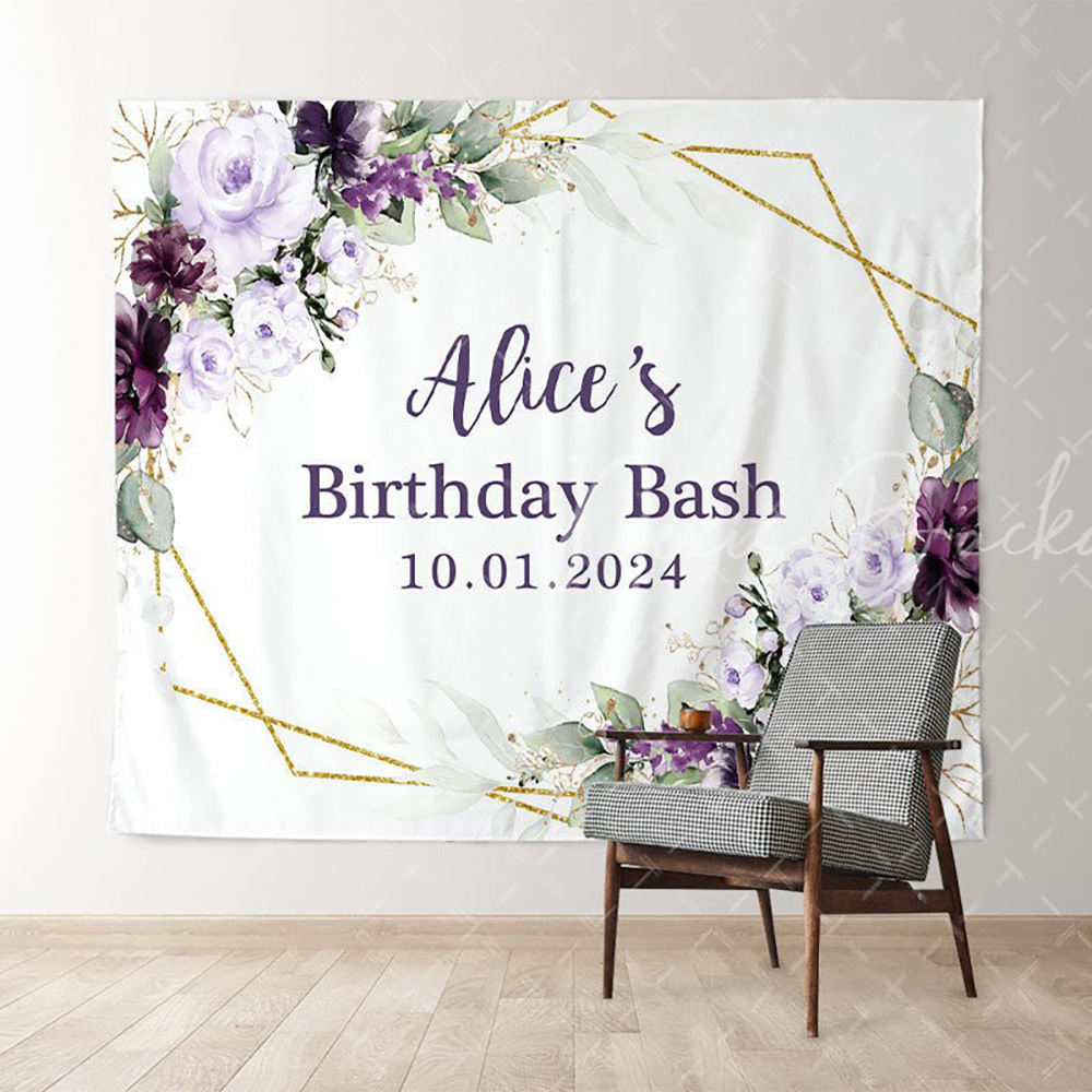 Photography Lighting Name - Sfondo di compleanno con nome personalizzato