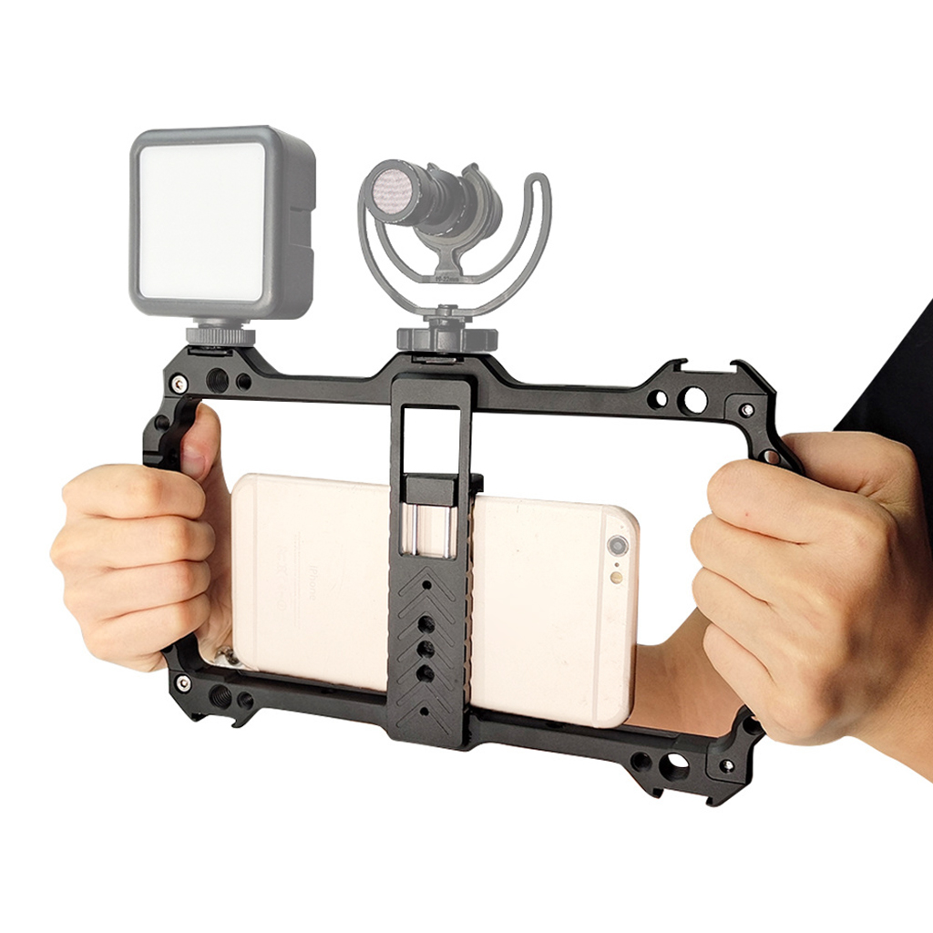 Photography Lighting Rig - Gabbia universale per telefono in metallo
