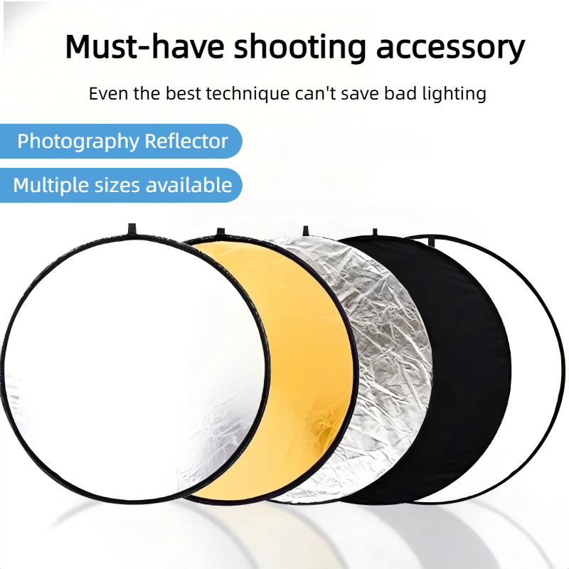 Portrait Photography With Lighting - Pannello Riflettente Bifacciale Oro e Argento