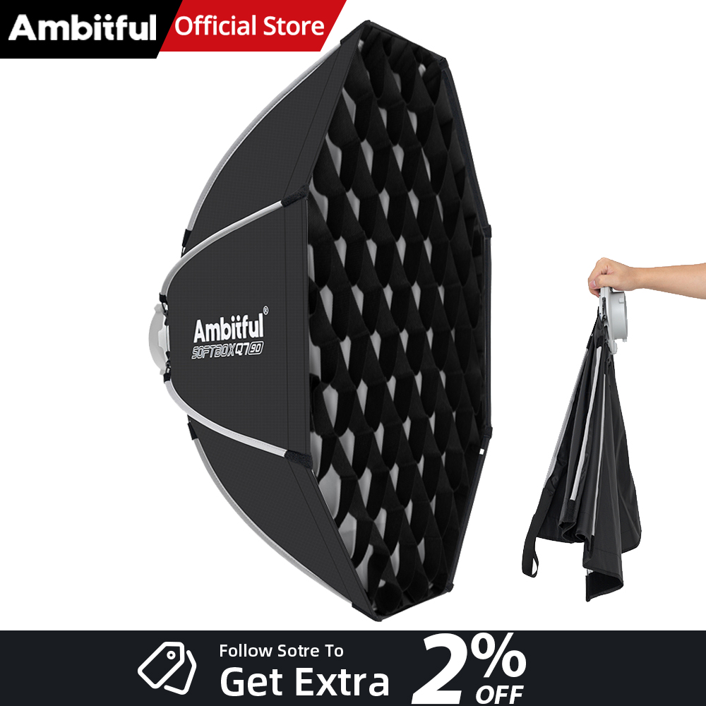 Photography Lighting Setup - AMBITFUL Q7II 55/65/90cm Softbox Ottagonale con