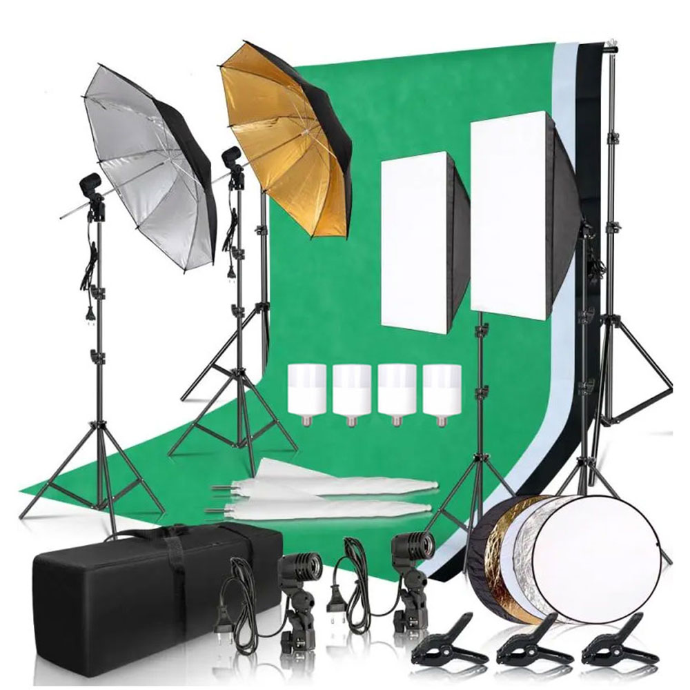 Photography Lighting Setup - Kit di Illuminazione per Studio Fotografico
