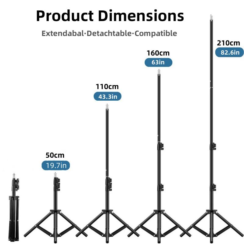 Photography Lighting Setup - RP01-B Supporto per luce in lega