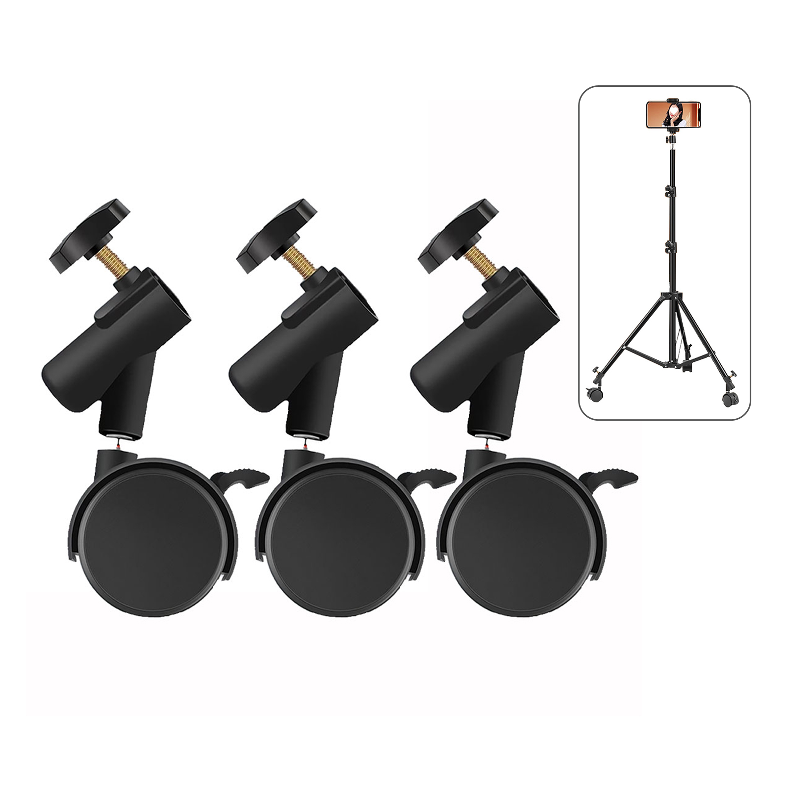 Photography Lighting Setup - Set di 3 Ruote Flessibili con