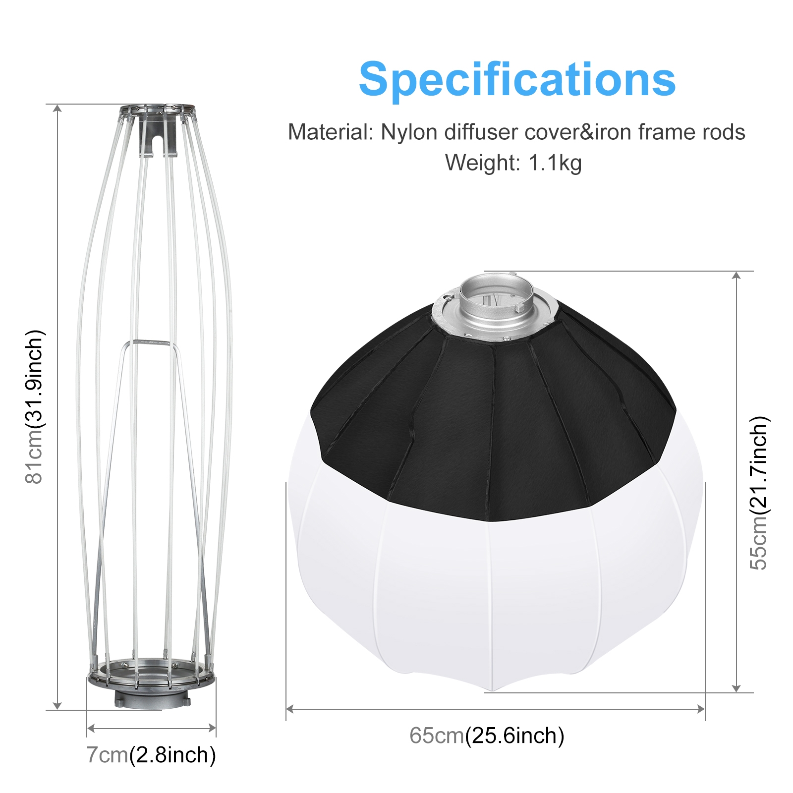PULUZ 65cm lanterna pieghevole - Photography Lighting With Flash recensione e prezzo