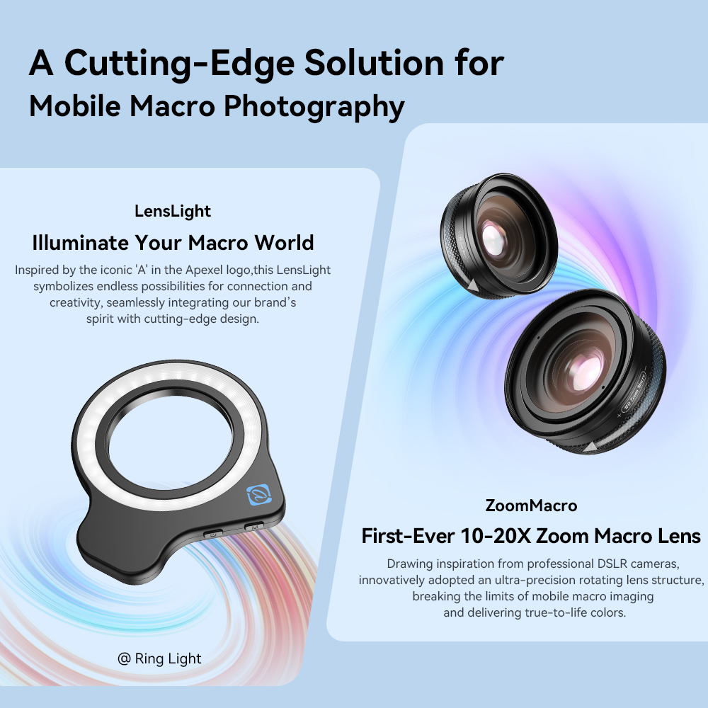 APEXEL Kit Lente Macro per Tel - Jewelry Photography Lighting Kit recensione e prezzo