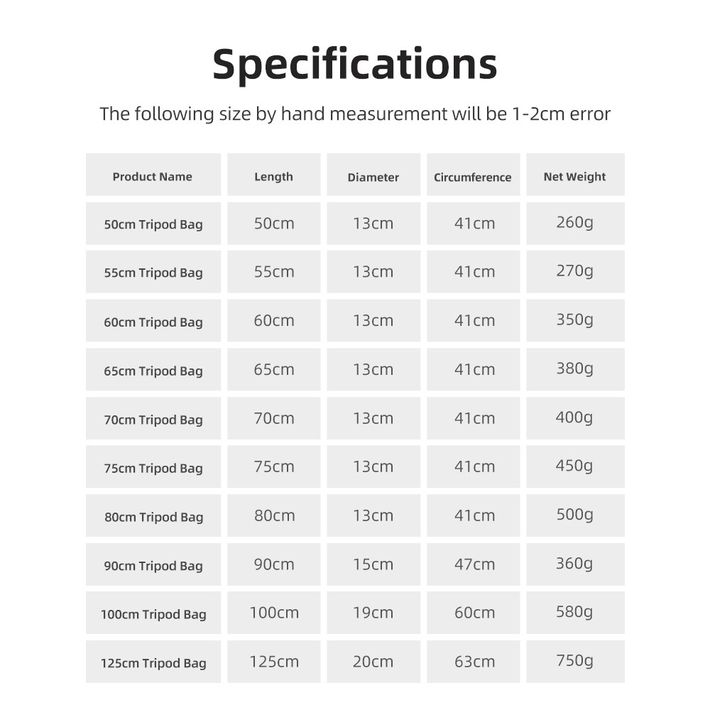 55/60/65/70/75/80/100/125 cm i - Photography Lighting Accessories recensione e prezzo