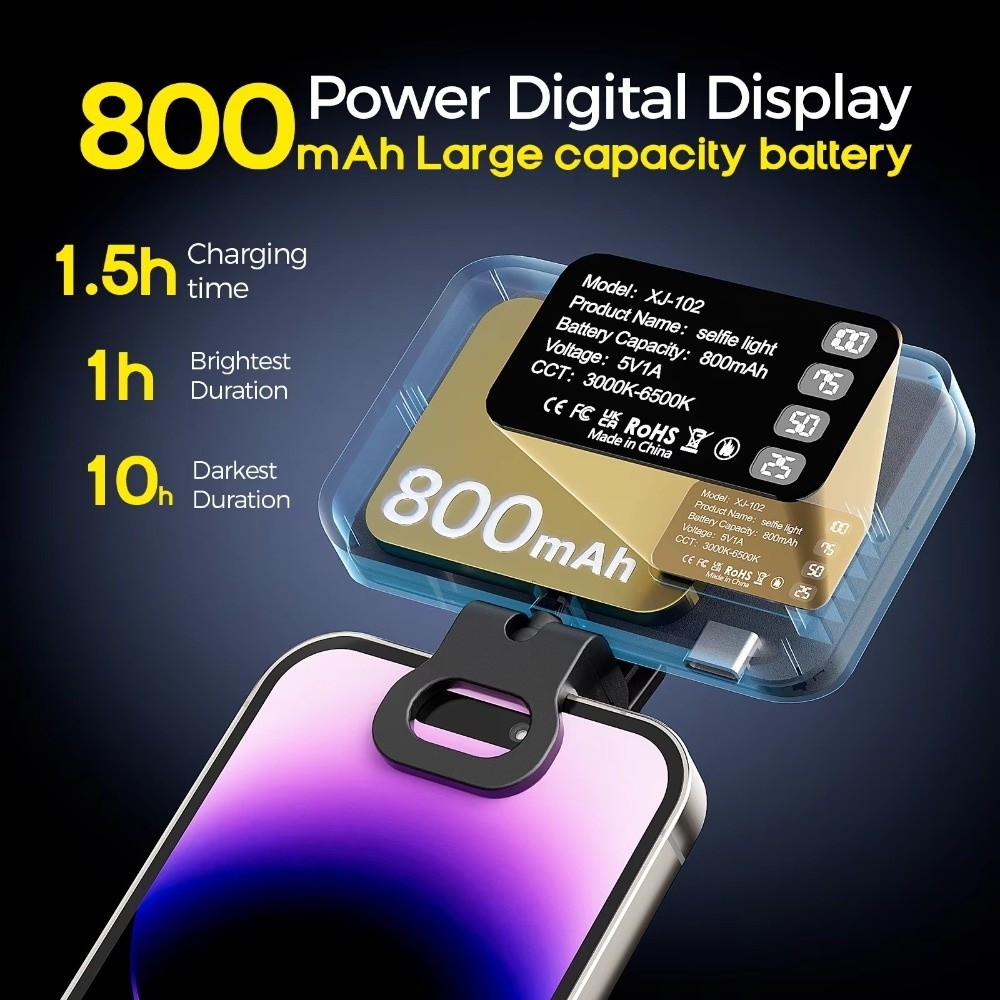 Luce LED per Selfie 800/1000mA - Photography Lighting With Flash recensione e prezzo